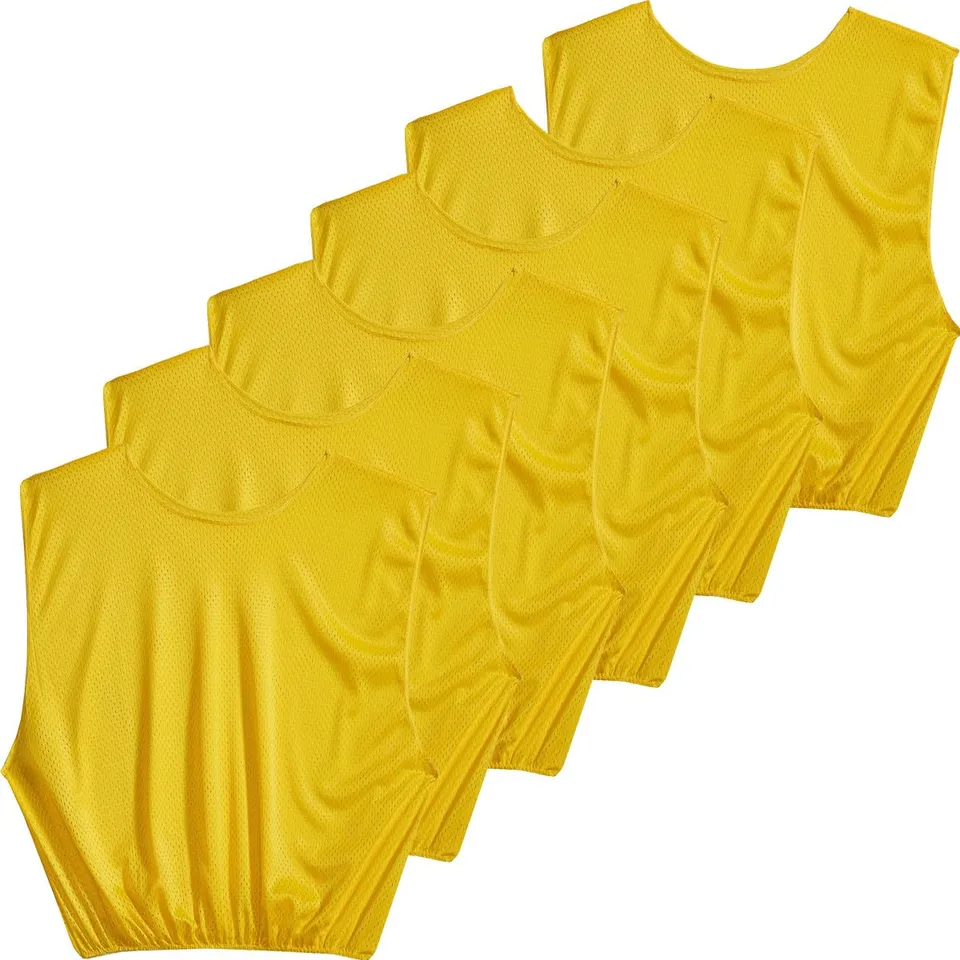 sklz-sports-lot-de-6-maillots-d-entra-nement-en-maille-respirante-adulte-jaune-t image 1