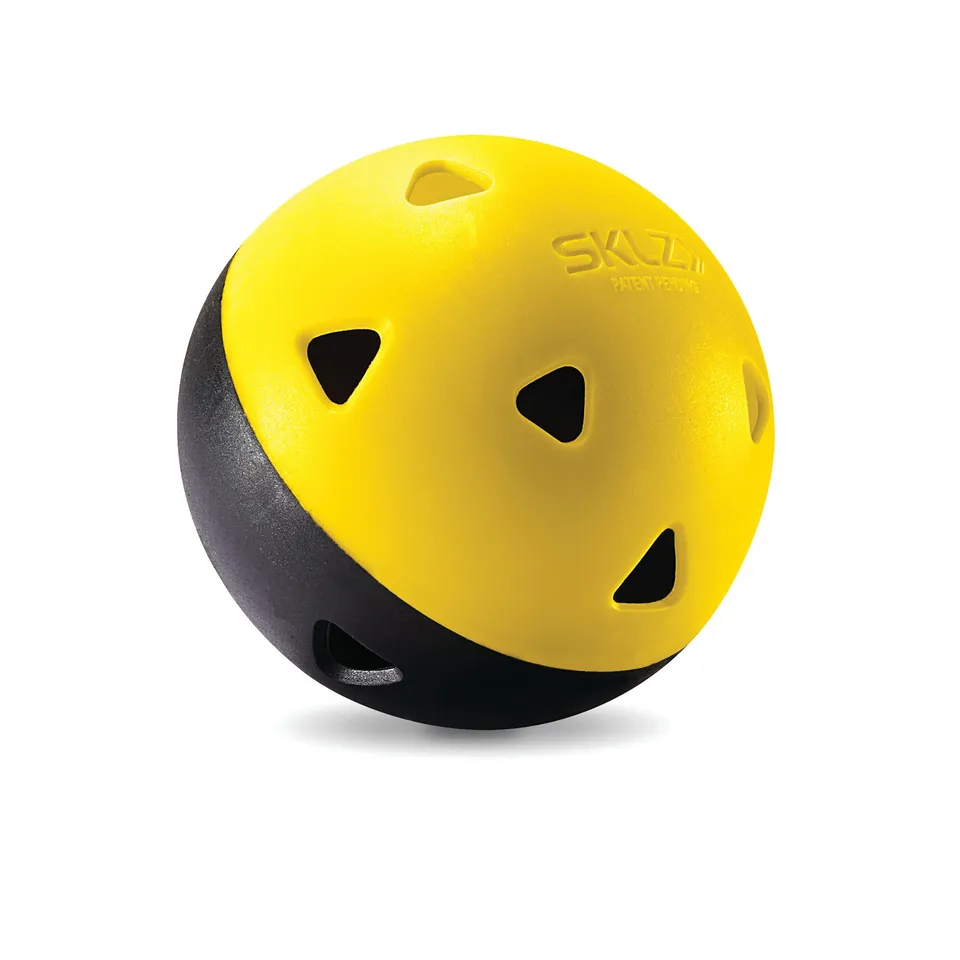 sklz-premium-impact-balls-balles-limitant-le-vol-pour-baseball-jaune-noir-entra- image 1