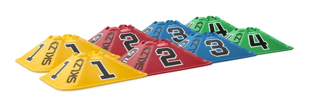 sklz-reactive-agility-cones-set-de-8-c-nes-d-agilit-r-actifs-multicolores-et-num image 1