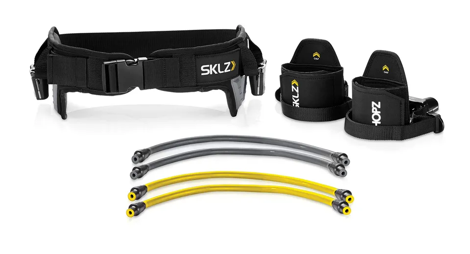 sklz-hopz-trainer-trigger-point-corde-sauter-avec-harnais-r-glable-pour-puissanc image 1