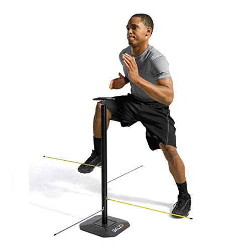 sklz-d-man-mannequin-d-entra-nement-basketball-4-bras-r-glables-91-cm-poteau-alu image 3