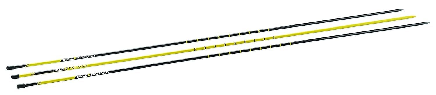 sklz-pro-rods-lot-de-3-tiges-d-alignement-golf-1-22-m-avec-9-anneaux-fibre-de-ve image 1