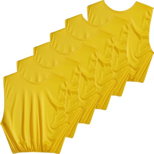 sklz-sports-lot-de-6-maillots-d-entra-nement-en-maille-respirante-adulte-jaune-t image 3