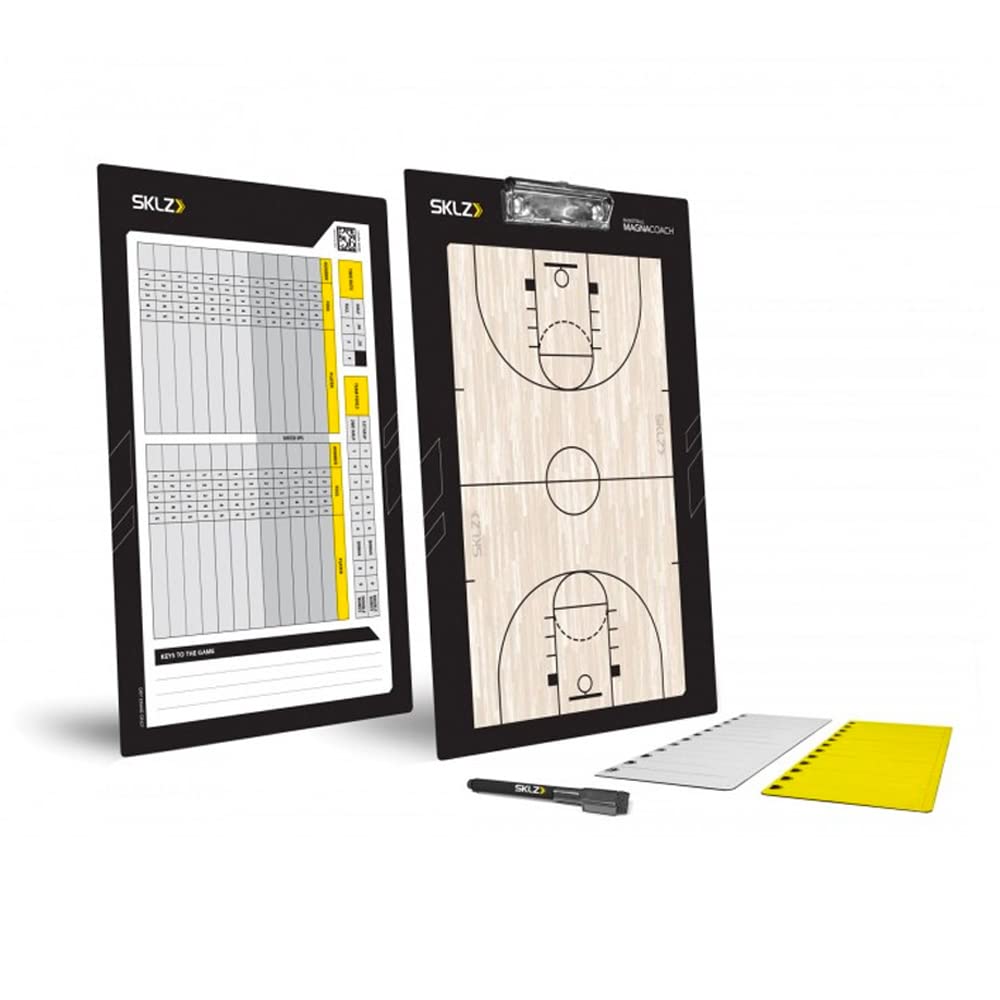 sklz-magnacoach-tableau-tactique-magn-tique-double-face-pour-basketball-avec-24- image 1