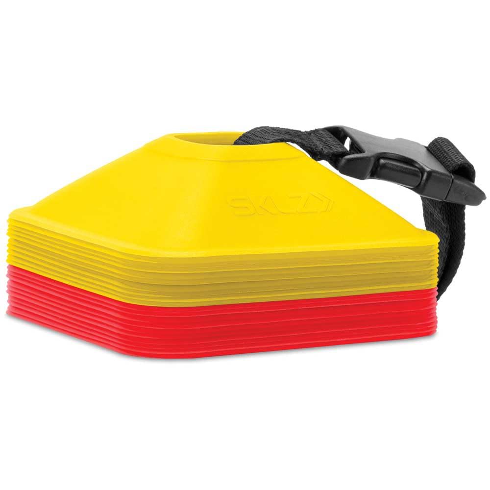 sklz-mini-cones-lot-de-20-c-nes-d-agilit-et-de-pliom-trie-5-1-cm-base-carr-e-ave image 2