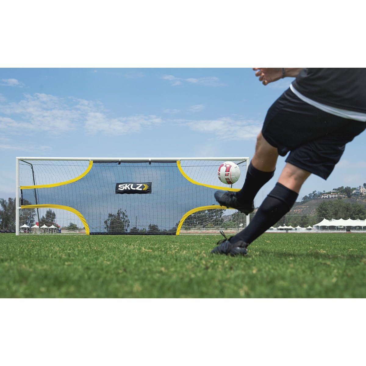 sklz-goalshot-cage-d-entra-nement-de-football-5-m-x-2-m-avec-zones-de-tir-cibl-e image 2