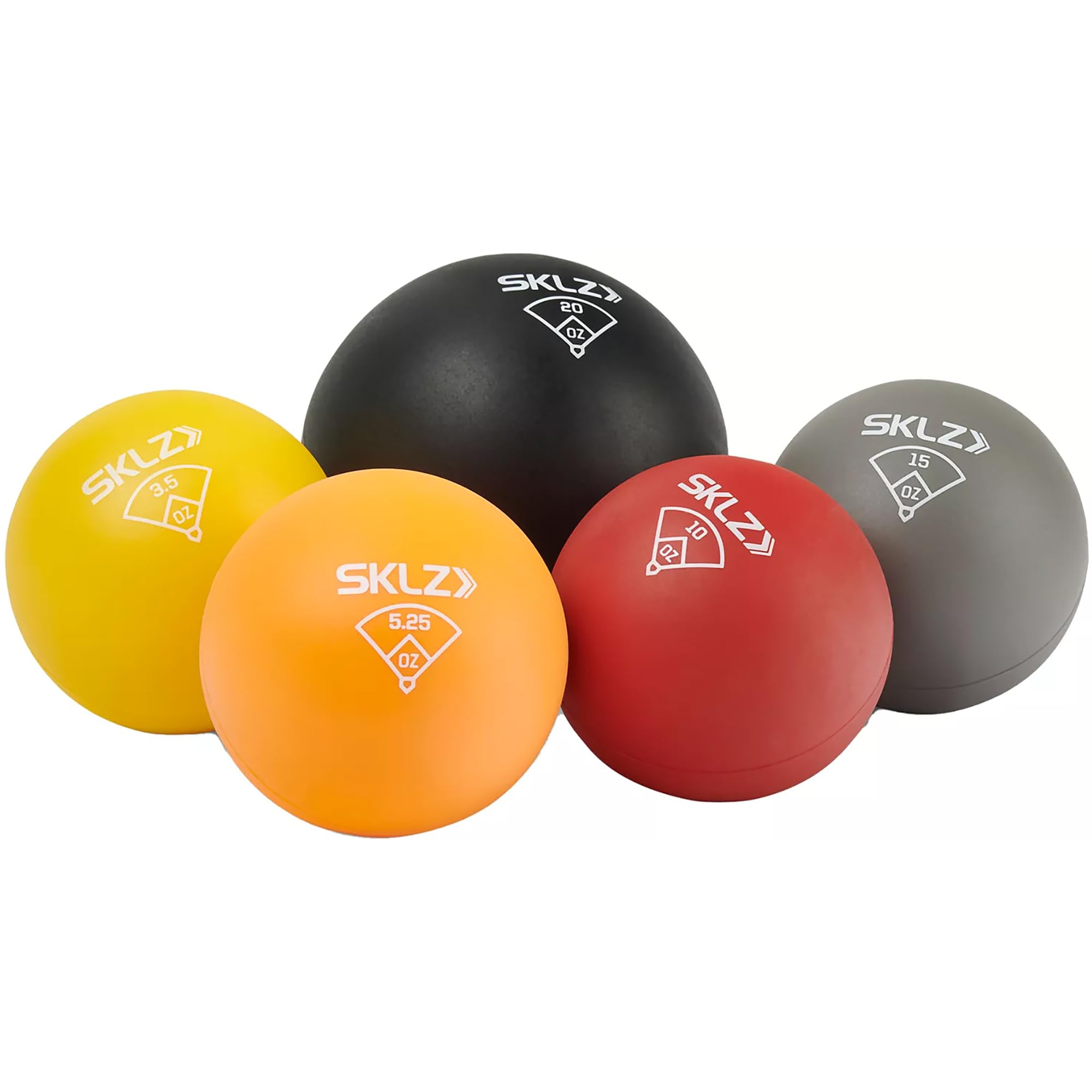 sklz-plyo-balls-set-de-5-balles-de-lancer-pliom-triques-lest-es-de-99-g-567-g-po image 1