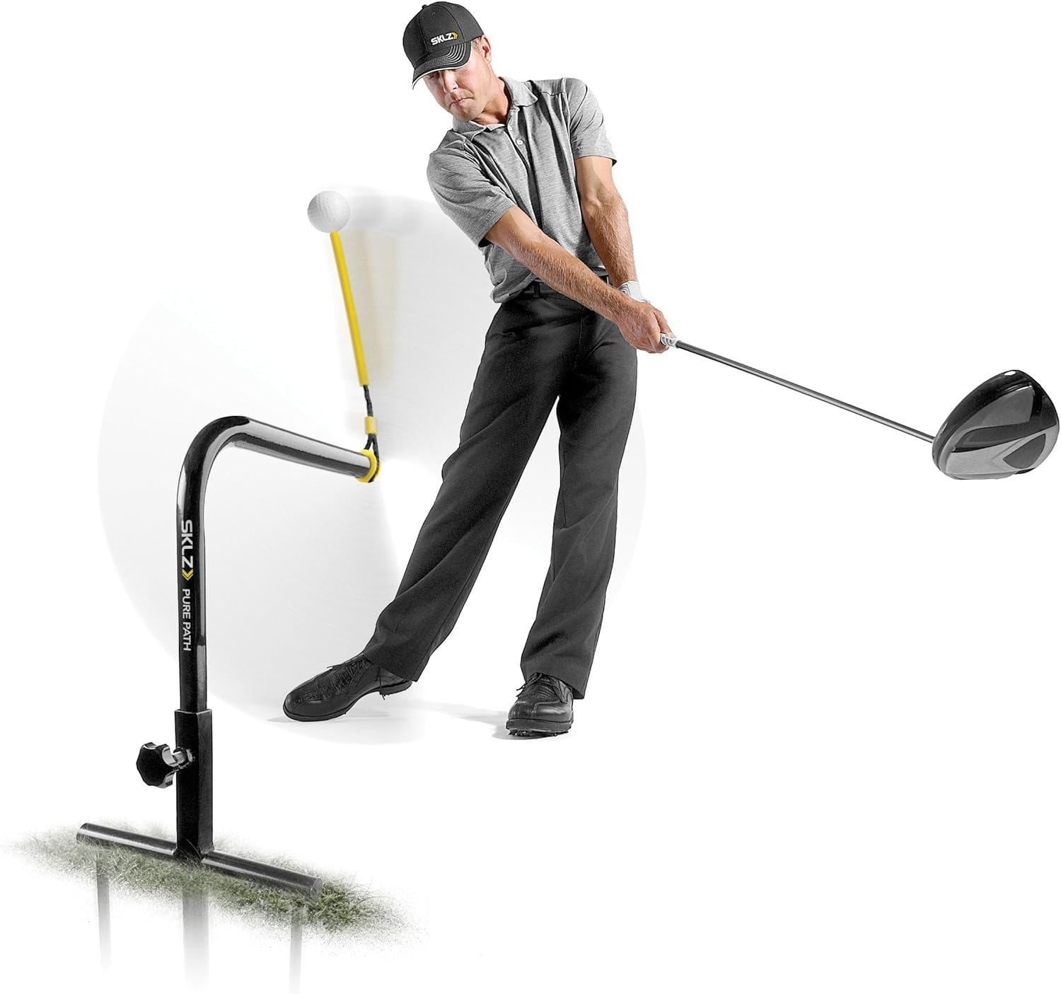 sklz-golf-swing-trainer-bars-guide-de-swing-avec-balle-r-glable-pour-corriger-sl image 4