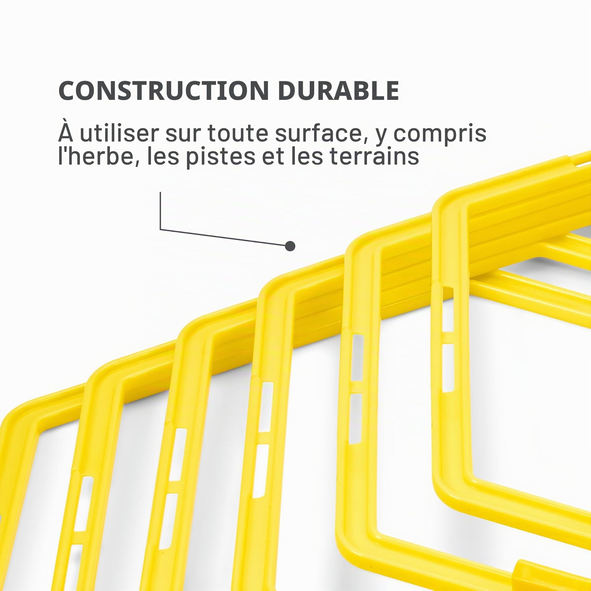 sklz-speed-web-set-6-anneaux-hexagonaux-d-agilit-avec-clips-jaune-chelle-de-vite image 4