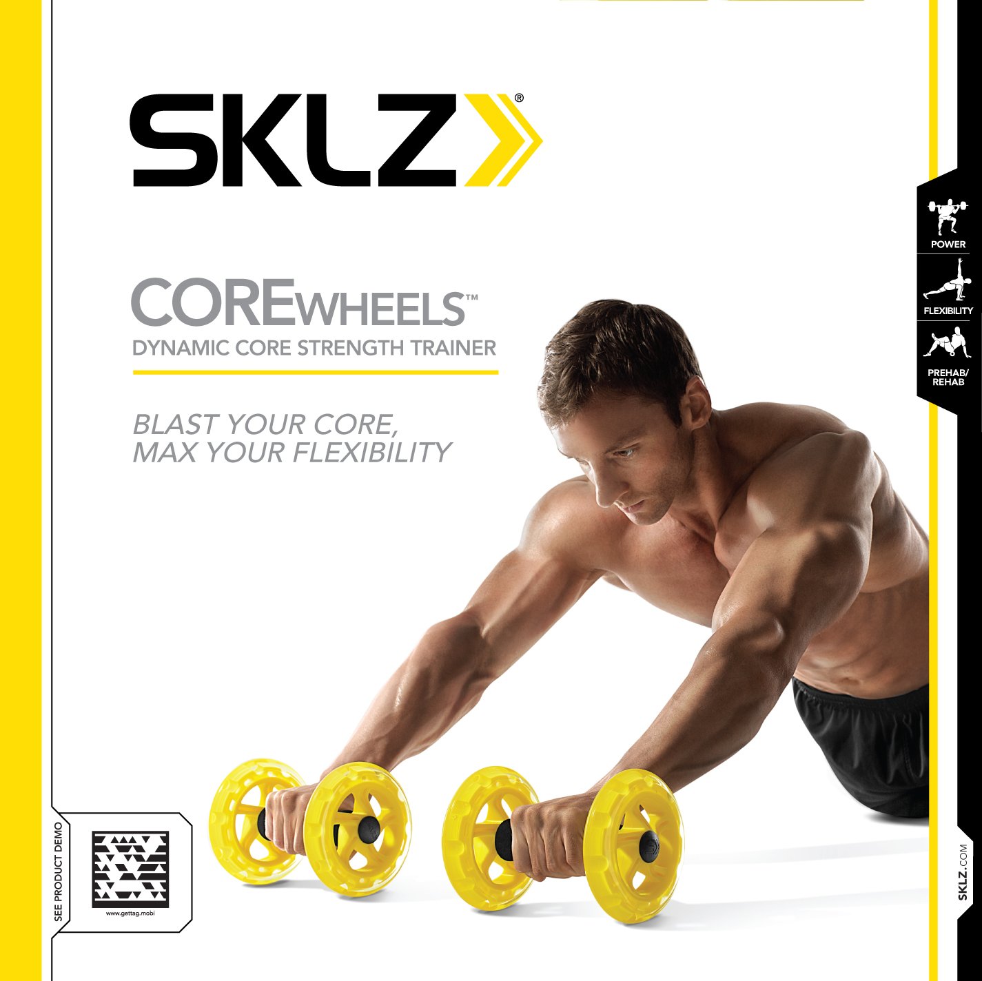 sklz-core-wheels-roues-abdominales-dynamic-strength-ab-trainer-roues-synchronis- image 2