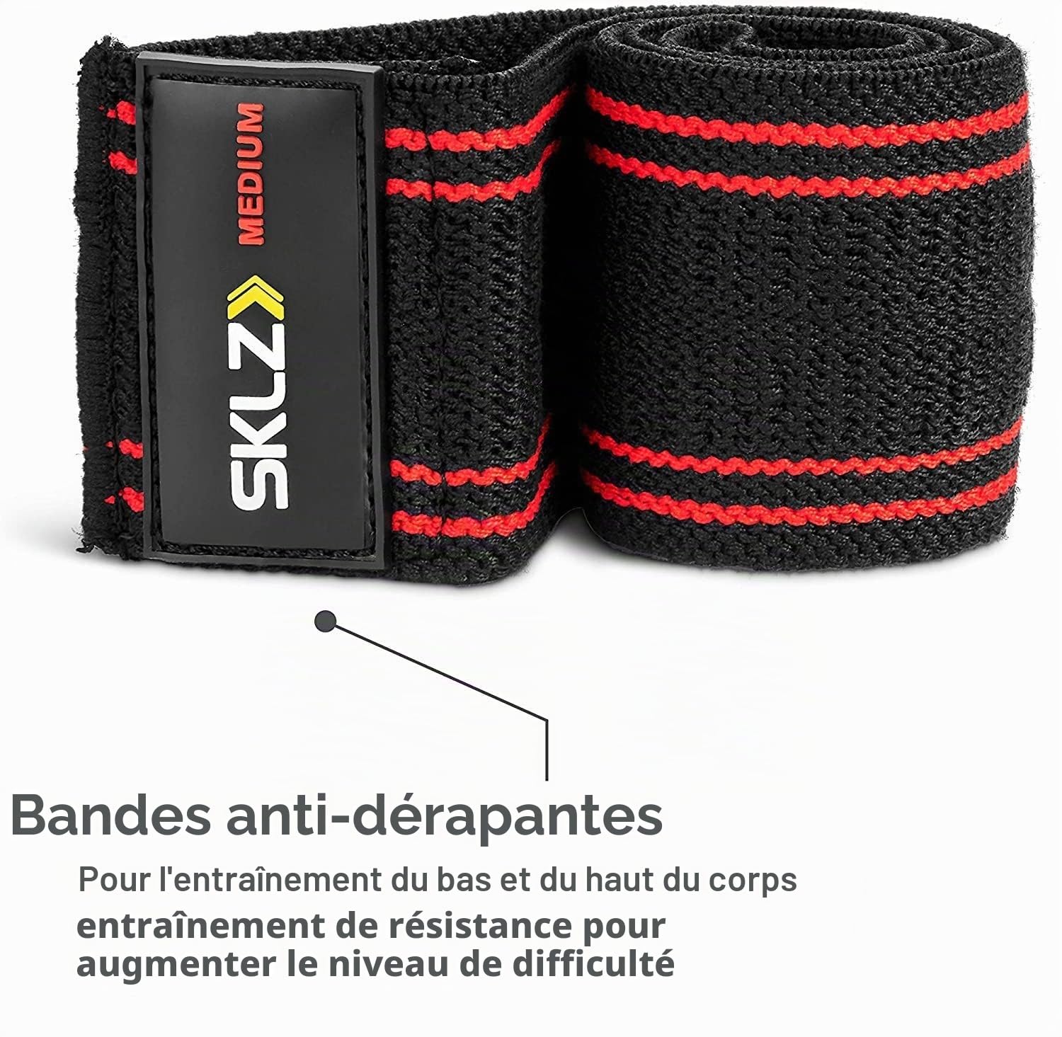 sklz-pro-knit-mini-band-bande-de-r-sistance-en-tissu-antid-rapant-pour-mobilit-e image 3
