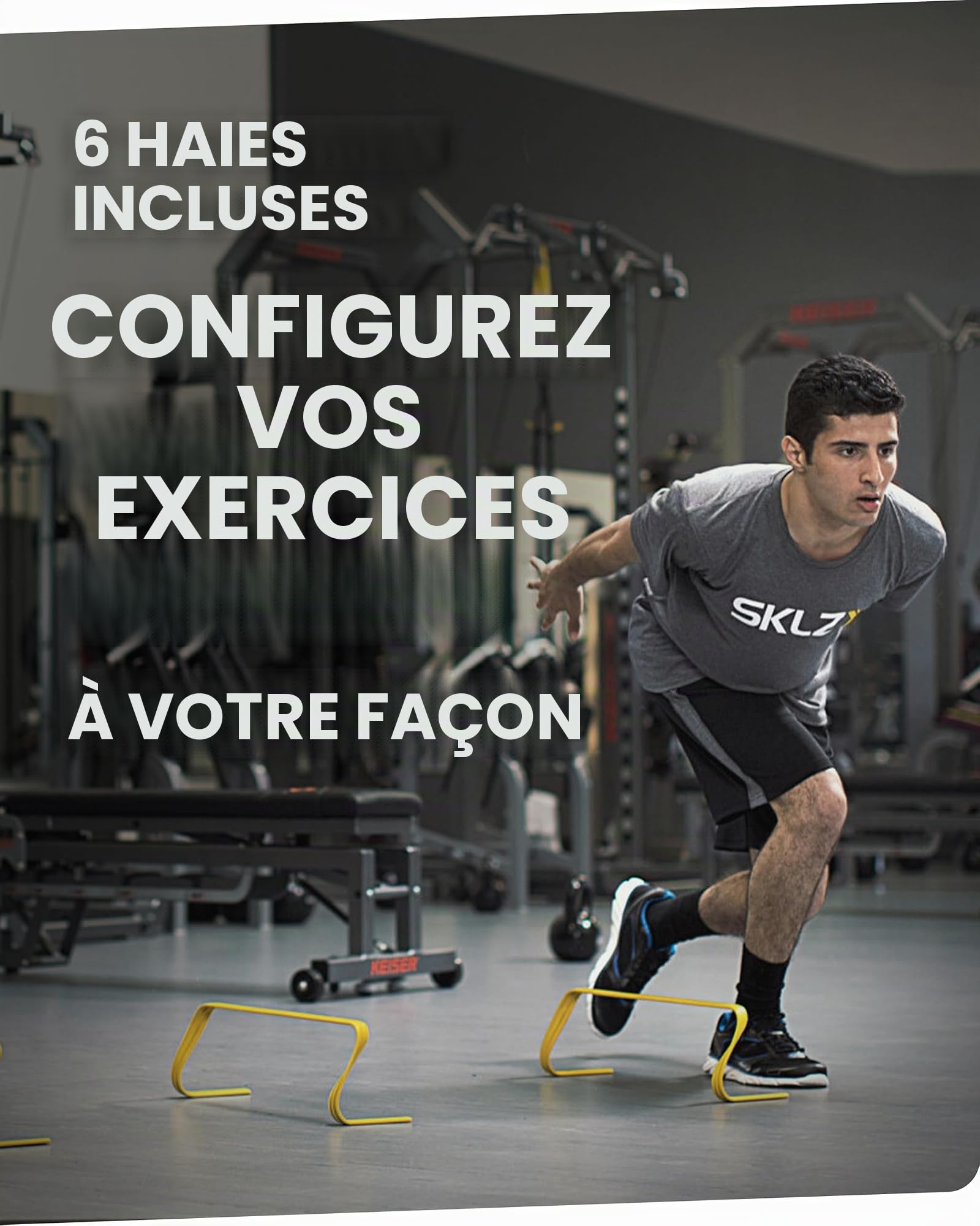 sklz-h6in-001-lot-de-6-haies-d-entra-nement-15-cm-jaune-agilit-vitesse-et-pliom- image 6