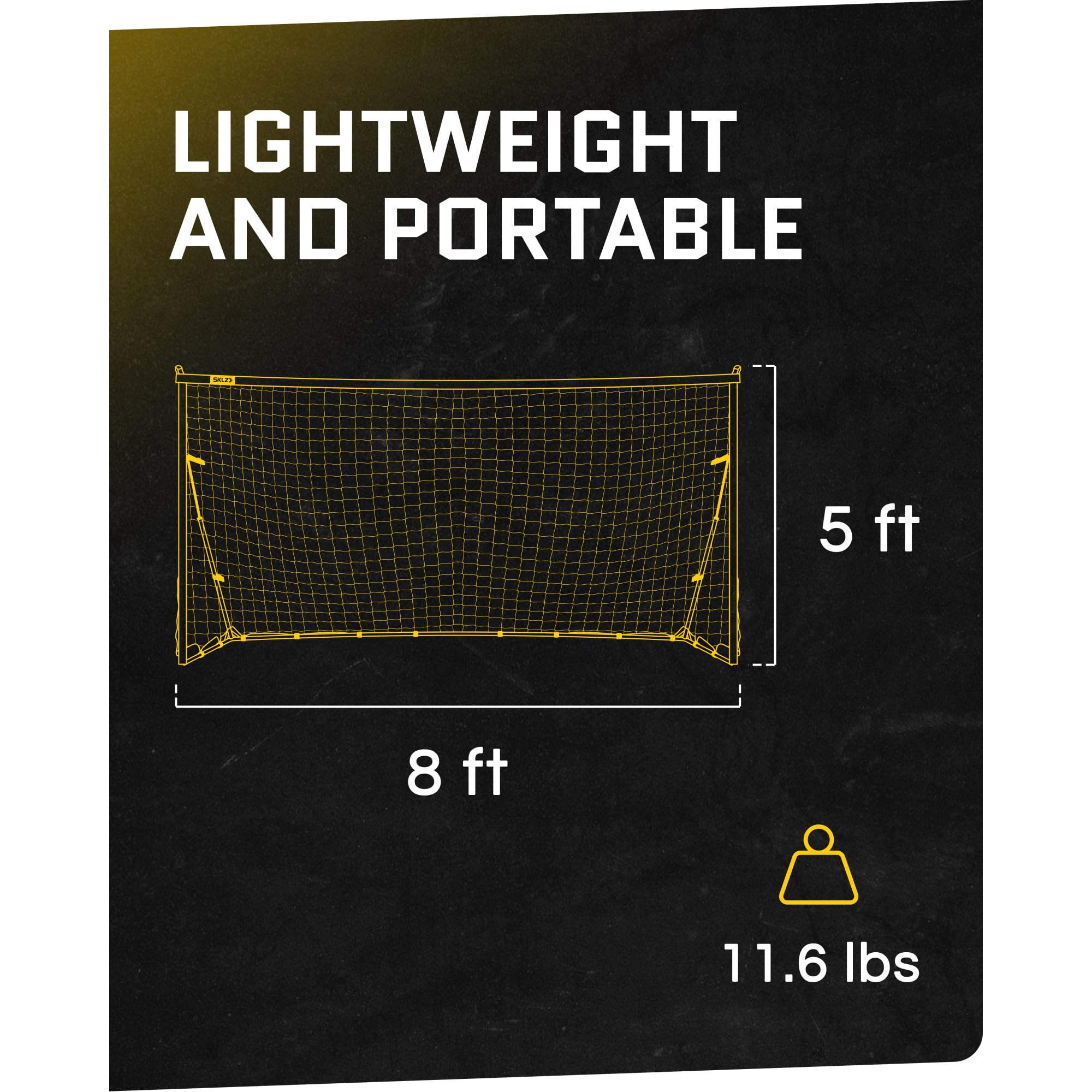 sklz-quickster-8x5-but-de-football-portable-avec-filet-montage-tension-tite-en-m image 4