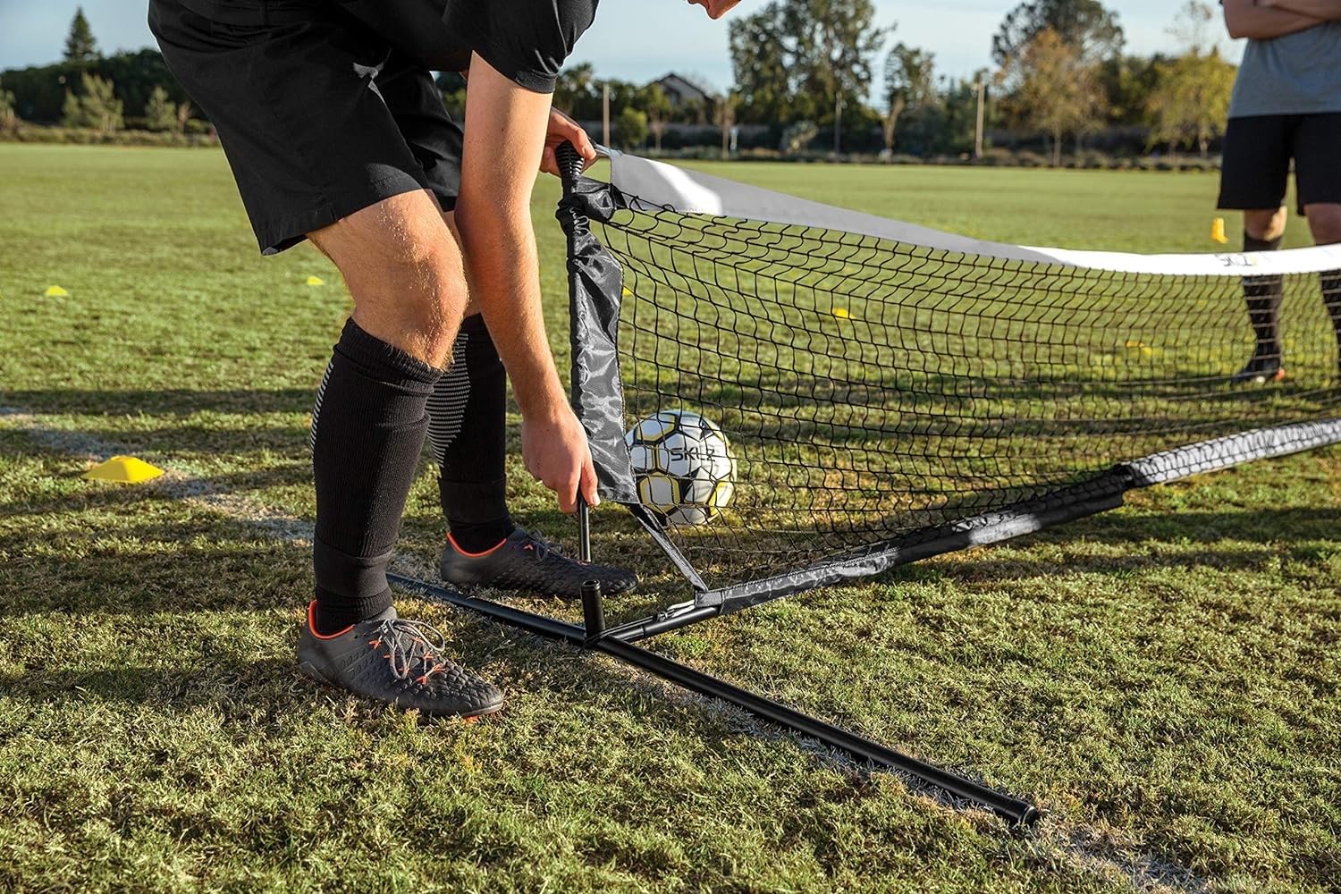 sklz-football-volley-net-filet-de-volley-football-365-cm-2-hauteurs-r-glables-in image 7