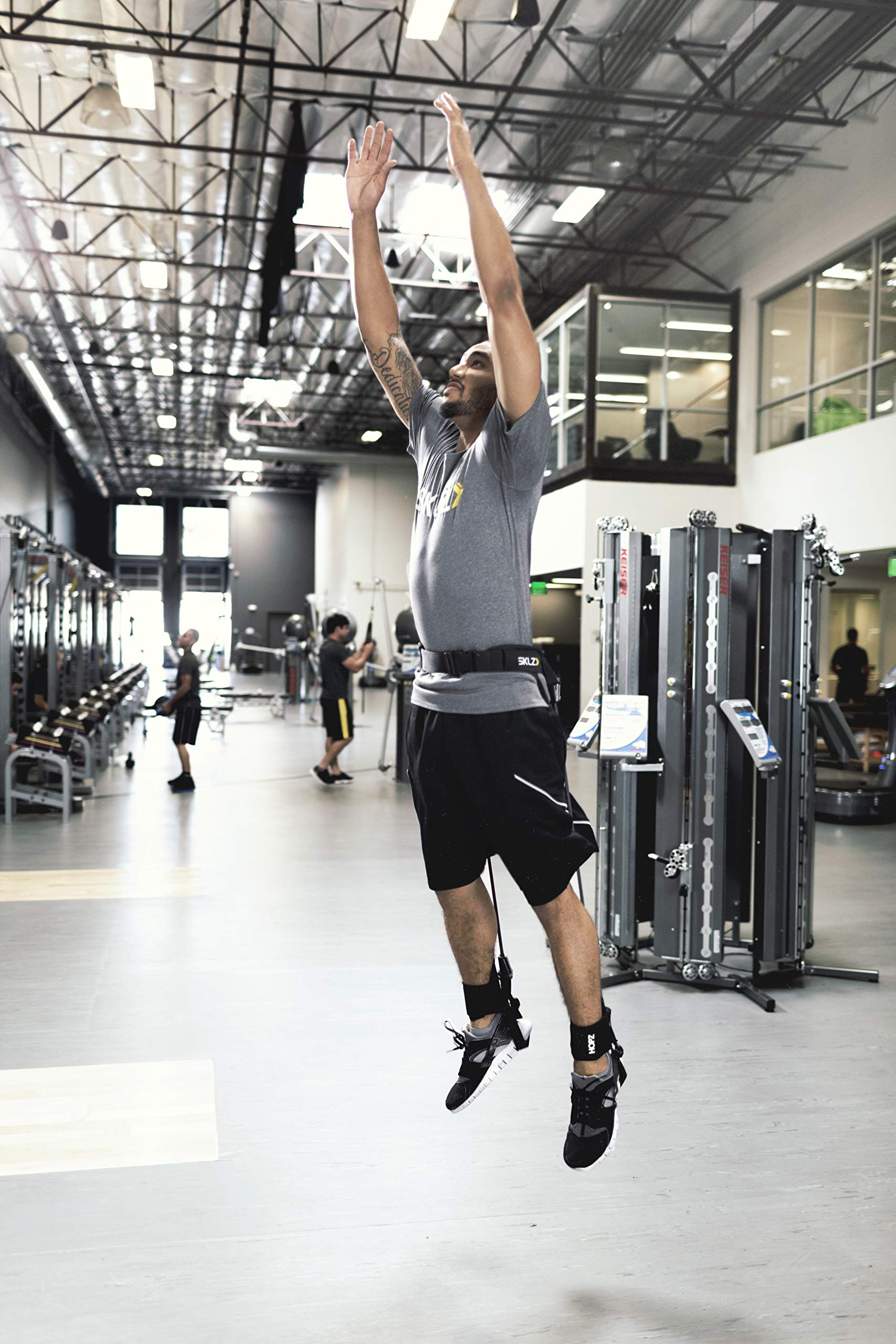 sklz-hopz-trainer-trigger-point-corde-sauter-avec-harnais-r-glable-pour-puissanc image 5