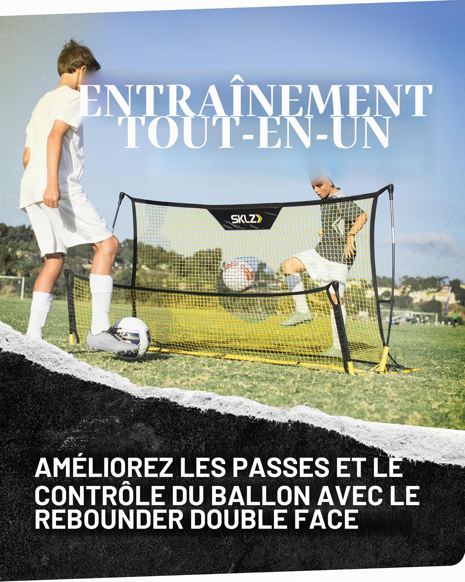 sklz-quickster-soccer-trainer-filet-de-r-verb-ration-6ft-x-4ft-pour-contr-le-et- image 2