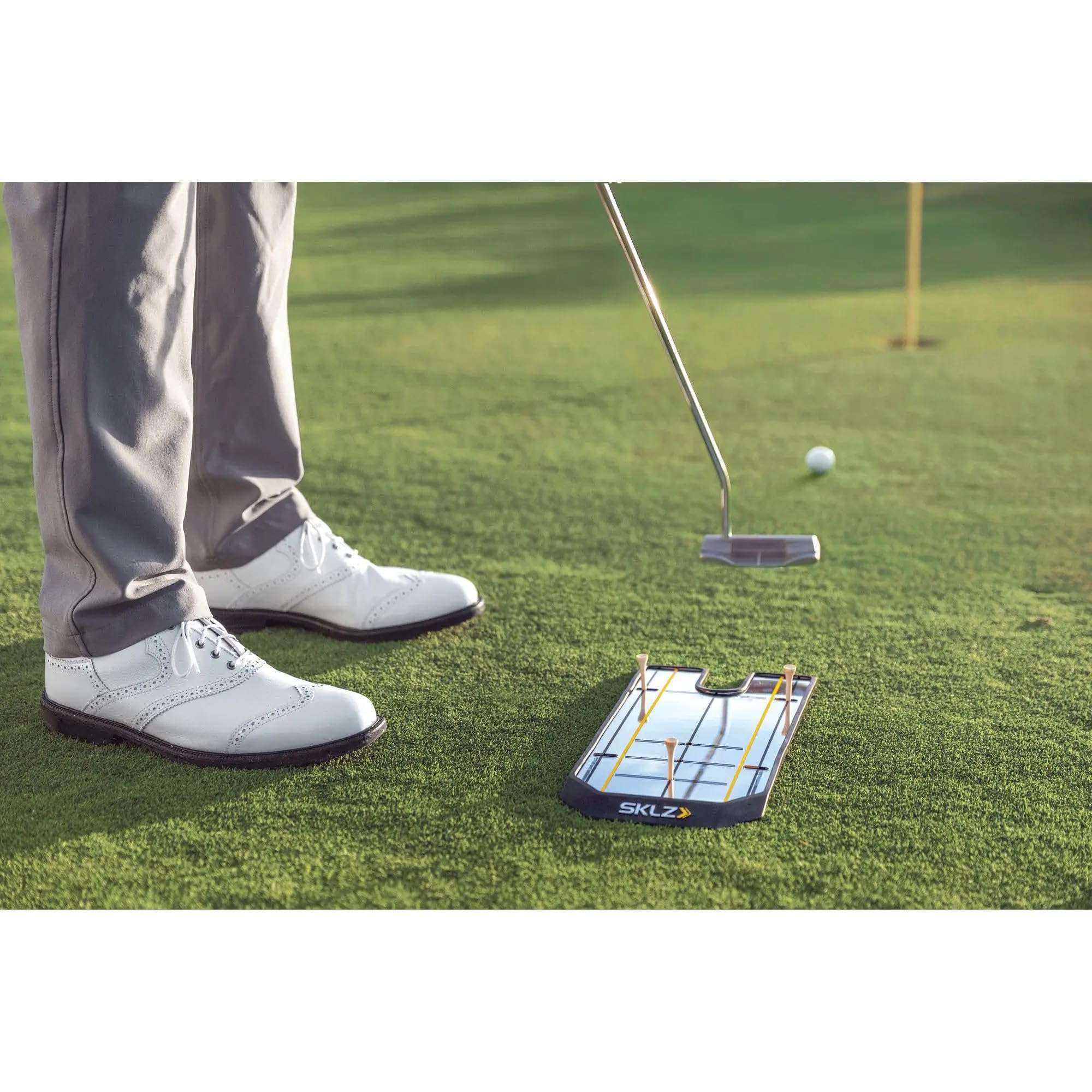 sklz-true-line-miroir-de-putting-de-golf-avec-marqueurs-d-alignement-et-fentes-p image 4