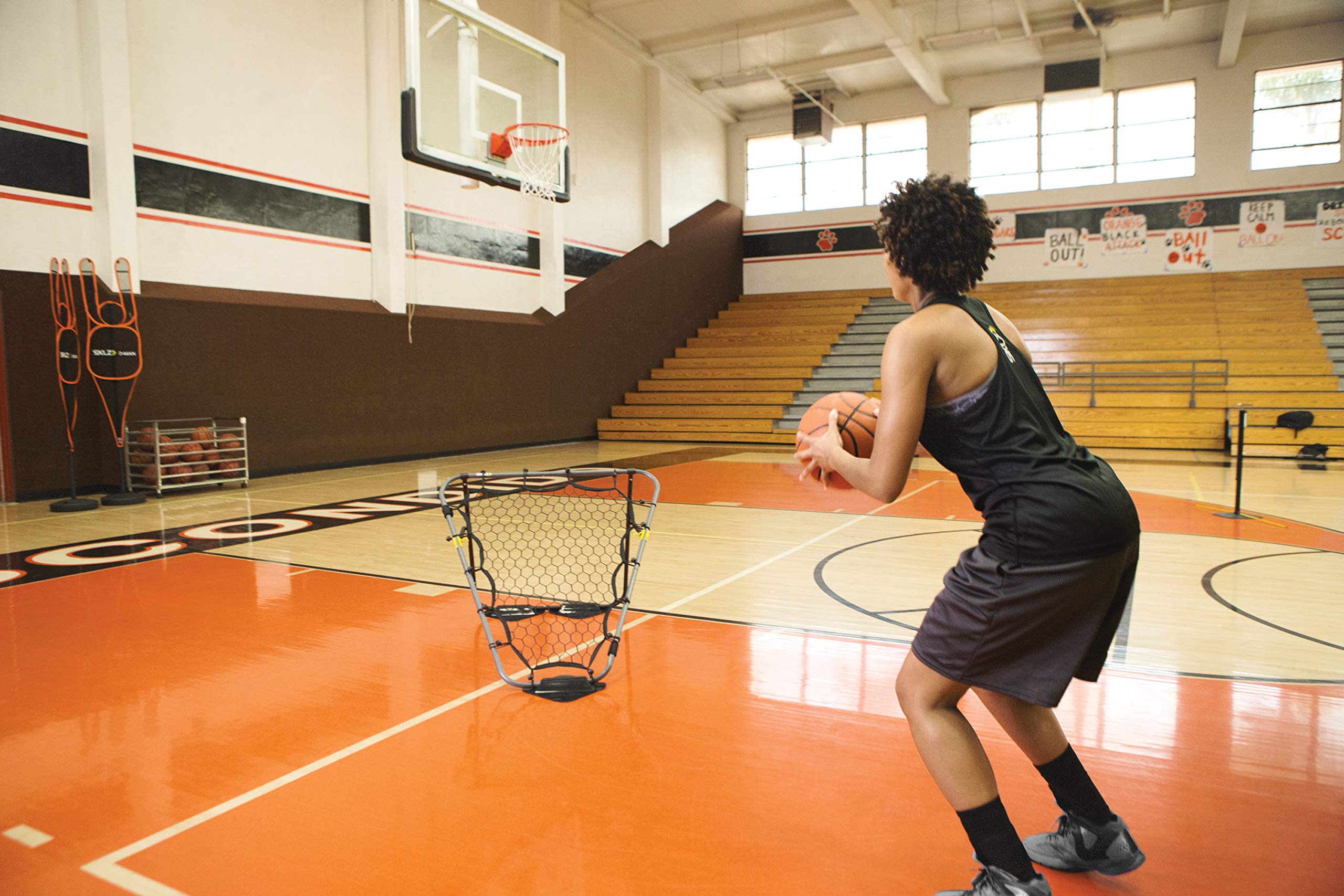 sklz-basketball-solo-assist-rebounder-mini-filet-de-passe-et-tir-pliable-et-l-ge image 5