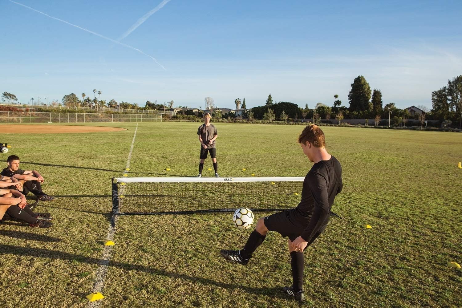 sklz-football-volley-net-filet-de-volley-football-365-cm-2-hauteurs-r-glables-in image 5
