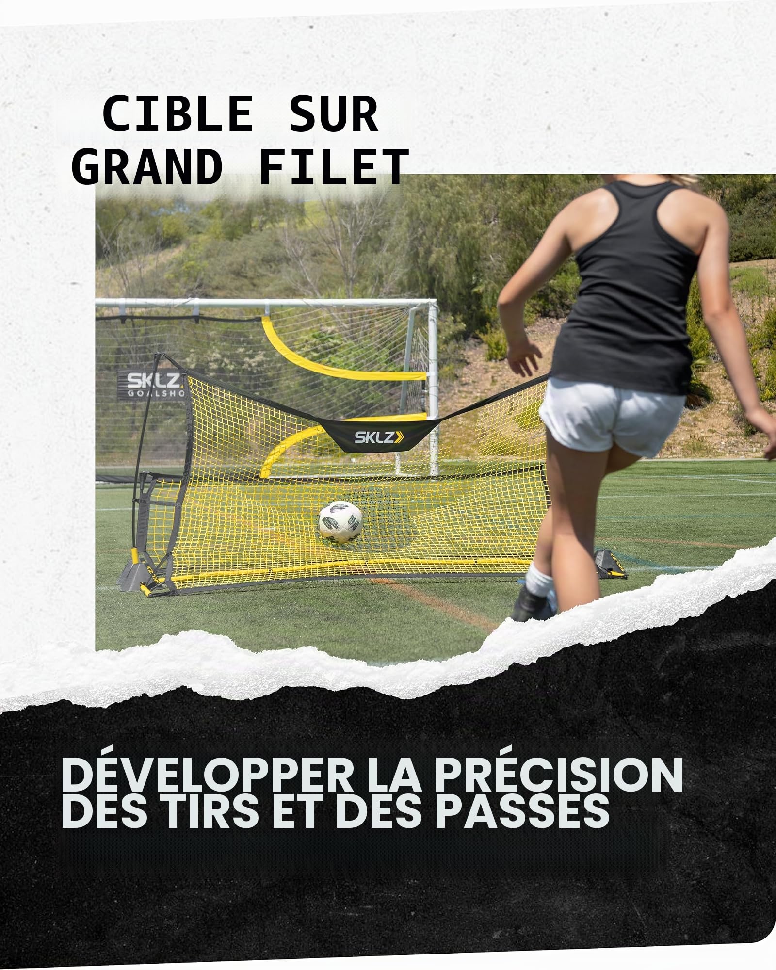 sklz-quickster-soccer-trainer-filet-de-r-verb-ration-6ft-x-4ft-pour-contr-le-et- image 5