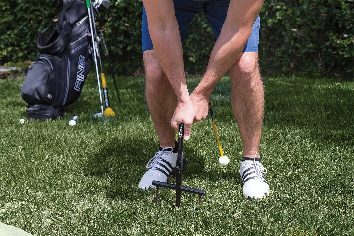 sklz-golf-swing-trainer-bars-guide-de-swing-avec-balle-r-glable-pour-corriger-sl image 3