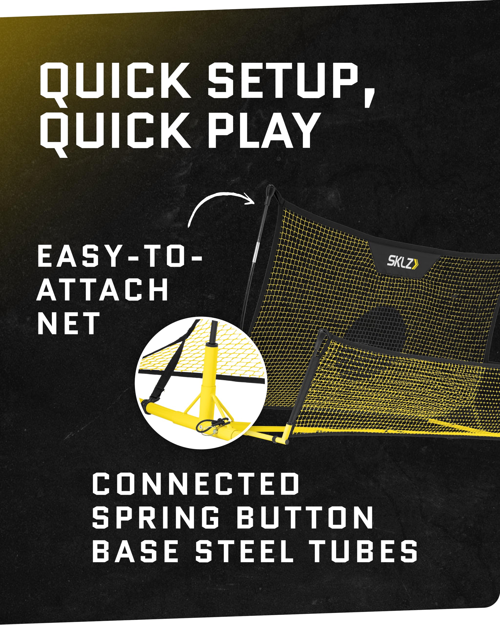 sklz-quickster-soccer-trainer-filet-de-r-verb-ration-6ft-x-4ft-pour-contr-le-et- image 8