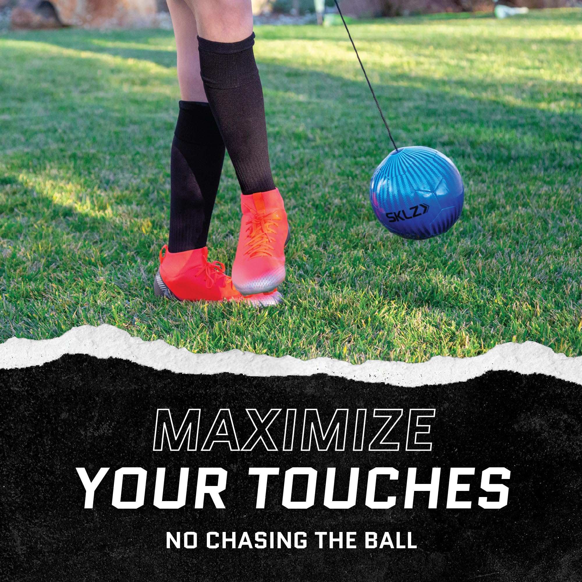 sklz-star-kick-touch-trainer-rebounder-ballon-de-football-taille-1-avec-cordon-r image 3