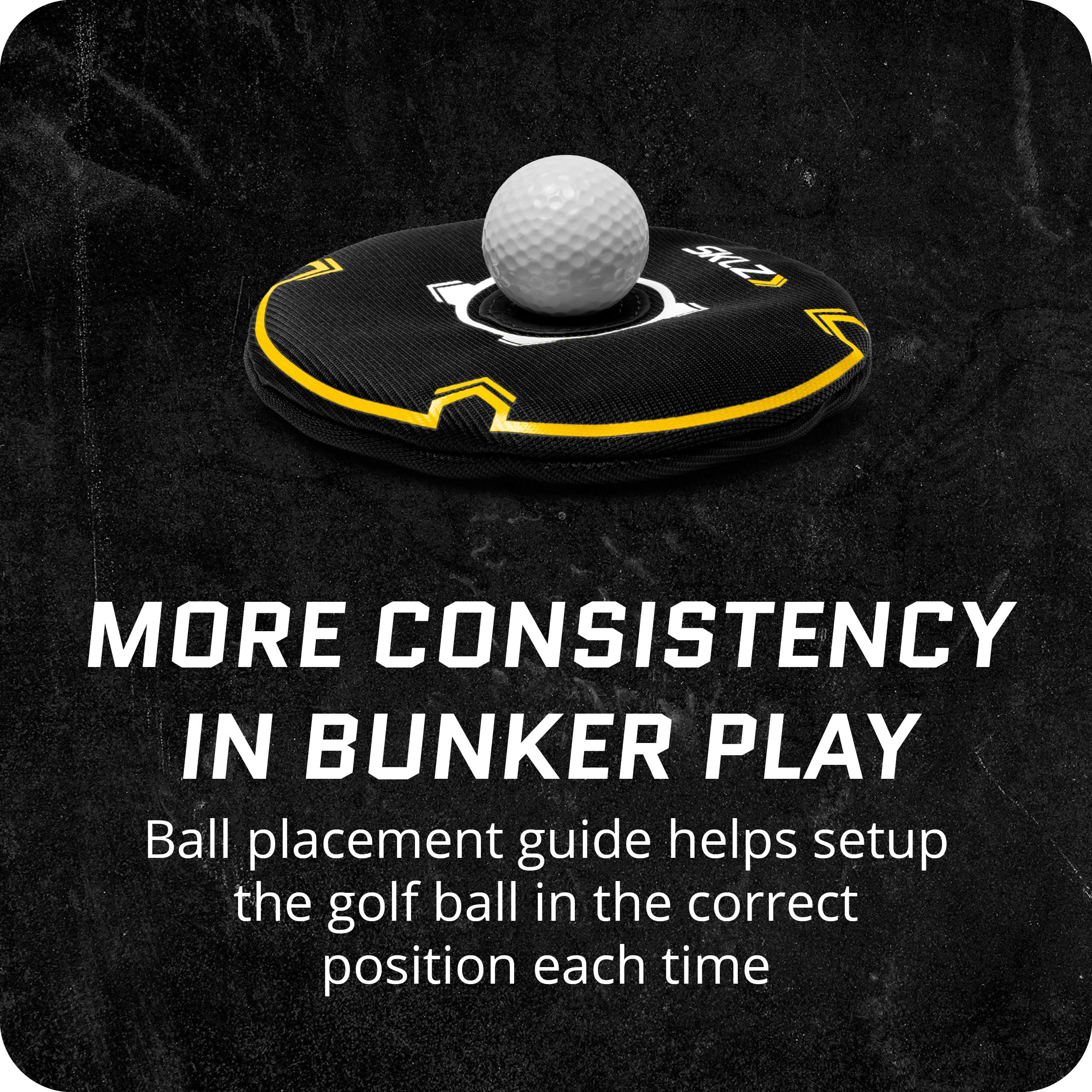 sklz-bunker-caddie-aide-l-entra-nement-au-tir-de-bunker-de-golf-jaune-noir-taill image 7