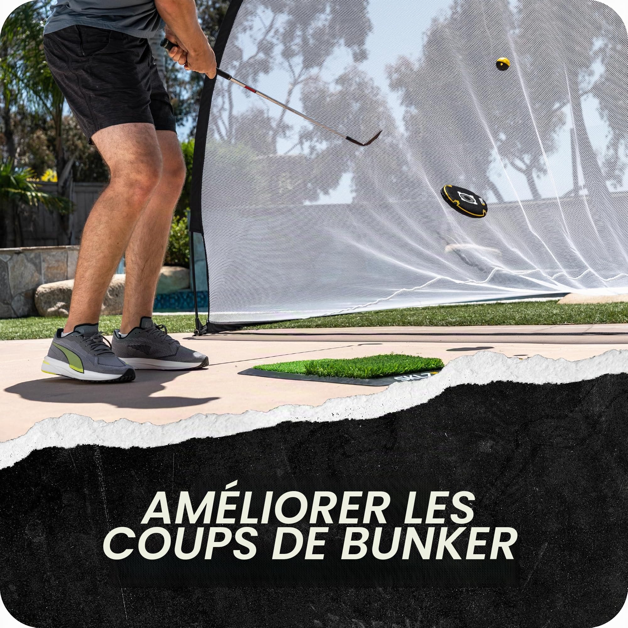 sklz-bunker-caddie-aide-l-entra-nement-au-tir-de-bunker-de-golf-jaune-noir-taill image 3